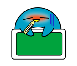 Large size round penguin 5th sticker #7843598