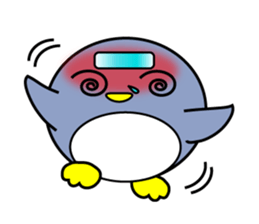 Large size round penguin 5th sticker #7843599