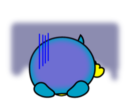 Large size round penguin 5th sticker #7843600