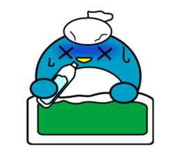 Large size round penguin 5th sticker #7843601