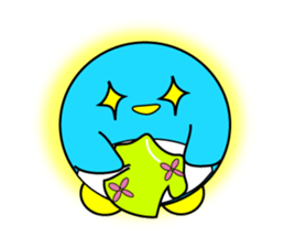 Large size round penguin 5th sticker #7843602