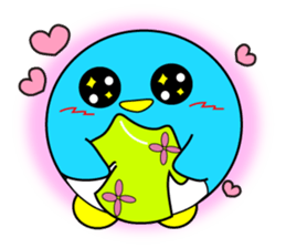 Large size round penguin 5th sticker #7843603