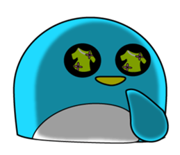 Large size round penguin 5th sticker #7843604