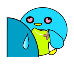 Large size round penguin 5th sticker #7843605