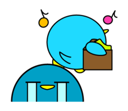 Large size round penguin 5th sticker #7843606