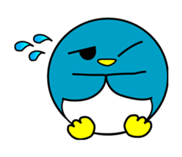 Large size round penguin 5th sticker #7843607