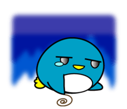 Large size round penguin 5th sticker #7843611
