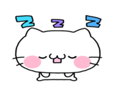 White cat Mi- sticker #7844561