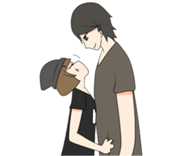 Short Couple Problem sticker #7844932