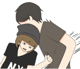 Short Couple Problem sticker #7844934