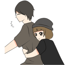 Short Couple Problem sticker #7844940