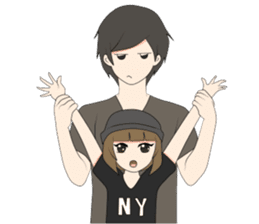 Short Couple Problem sticker #7844942