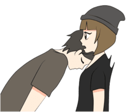 Short Couple Problem sticker #7844943