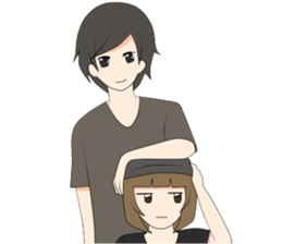 Short Couple Problem sticker #7844947