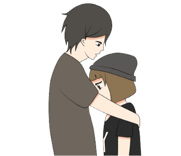 Short Couple Problem sticker #7844953