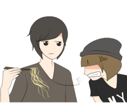 Short Couple Problem sticker #7844959