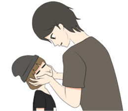 Short Couple Problem sticker #7844962