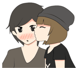 Short Couple Problem sticker #7844964