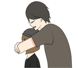 Short Couple Problem sticker #7844965