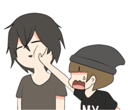 Short Couple Problem sticker #7844968