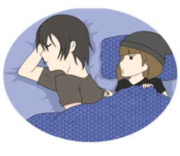 Short Couple Problem sticker #7844969