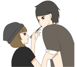 Short Couple Problem sticker #7844971