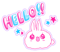 Fluffy rabbit "Honoka" 3 sticker #7845132