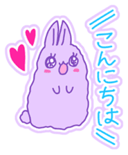 Fluffy rabbit "Honoka" 3 sticker #7845136