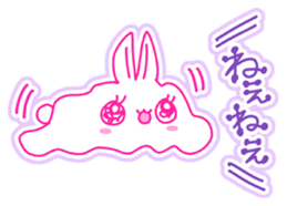 Fluffy rabbit "Honoka" 3 sticker #7845138