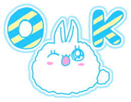Fluffy rabbit "Honoka" 3 sticker #7845140