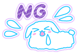Fluffy rabbit "Honoka" 3 sticker #7845146
