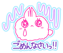 Fluffy rabbit "Honoka" 3 sticker #7845150