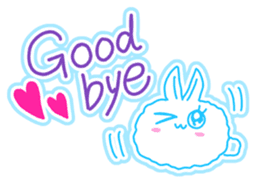 Fluffy rabbit "Honoka" 3 sticker #7845152