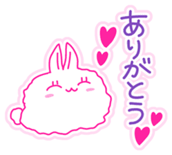 Fluffy rabbit "Honoka" 3 sticker #7845156