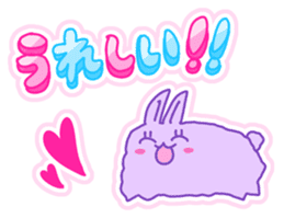 Fluffy rabbit "Honoka" 3 sticker #7845160