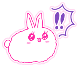 Fluffy rabbit "Honoka" 3 sticker #7845164