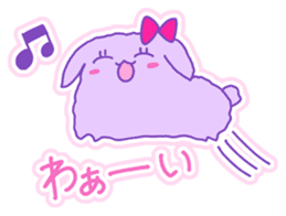 Fluffy rabbit "Honoka" 3 sticker #7845165