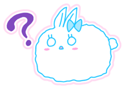 Fluffy rabbit "Honoka" 3 sticker #7845166