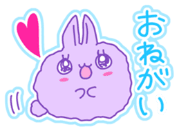 Fluffy rabbit "Honoka" 3 sticker #7845168
