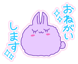 Fluffy rabbit "Honoka" 3 sticker #7845170
