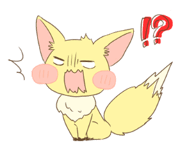 Daily life of the cute fox sticker #7845205