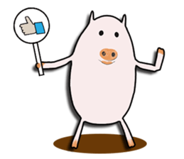 Nice to meet you!  I'm pig. sticker #7846135