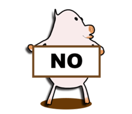 Nice to meet you!  I'm pig. sticker #7846140