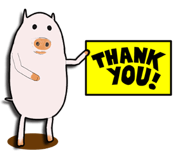 Nice to meet you!  I'm pig. sticker #7846142