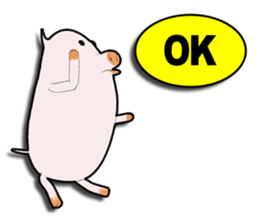 Nice to meet you!  I'm pig. sticker #7846161