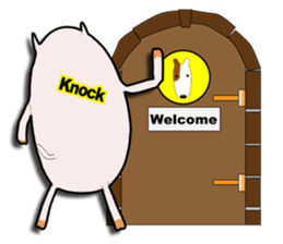 Nice to meet you!  I'm pig. sticker #7846164