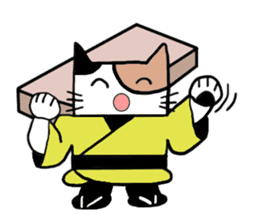 Japanese calico cat sticker #7846719
