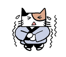 Japanese calico cat sticker #7846721