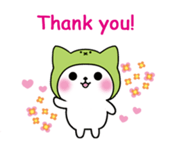 Cute cat of the hat (ENG.ver) sticker #7847893