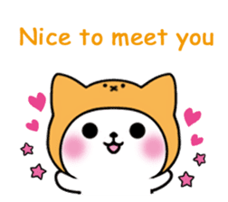 Cute cat of the hat (ENG.ver) sticker #7847894